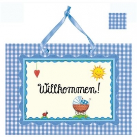 Coppenrath - Großes Fotoalbum: Willkommen! (hellblau)