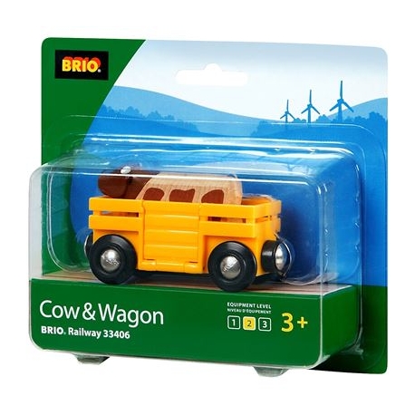 BRIO Bahn - Tierwagen mit Kuh