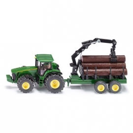 SIKU Farmer - Traktor mit Forstanhänger