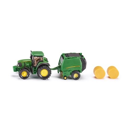 SIKU Super - John Deere Traktor mit Ballenpresse