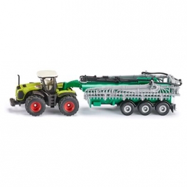 SIKU Farmer - Claas Xerion mit Fasswagen