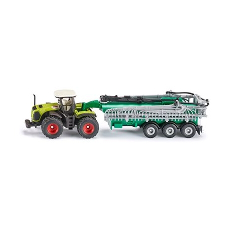 SIKU Farmer - Claas Xerion mit Fasswagen
