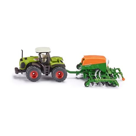 SIKU Farmer - Claas Xerion mit Amazone Sämaschine