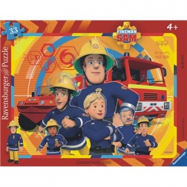 Ravensburger Puzzle - Rahmenpuzzle - Sam, der Feuerwehrmann, 33 Teile