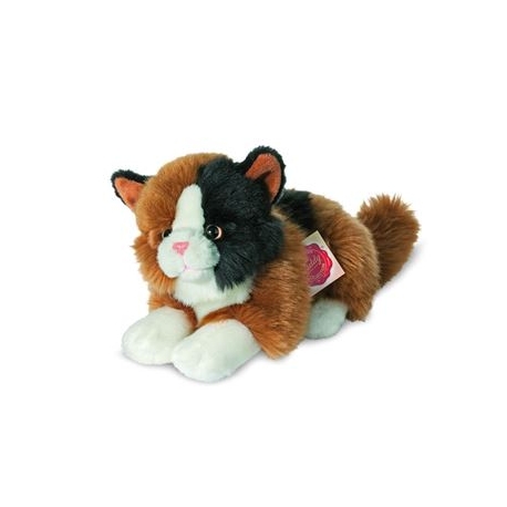 Teddy-Hermann - Glückskatze liegend, 20 cm