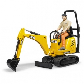 BRUDER bworld - JCB Mikrobagger 8010 CTS und Bauarbeiter