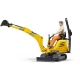 BRUDER bworld - JCB Mikrobagger 8010 CTS und Bauarbeiter