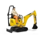 BRUDER bworld - JCB Mikrobagger 8010 CTS und Bauarbeiter
