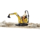 BRUDER bworld - JCB Mikrobagger 8010 CTS und Bauarbeiter