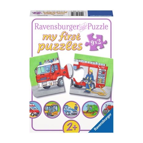 Ravensburger Puzzle - my first Puzzle - Einsatzfahrzeuge, 9 x 2 Teile