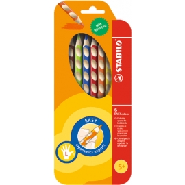 6 Stabilo Easy Colors Farbst.
