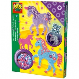 SES Creative - Bügelperlenset Einhorn Glow in the Dark