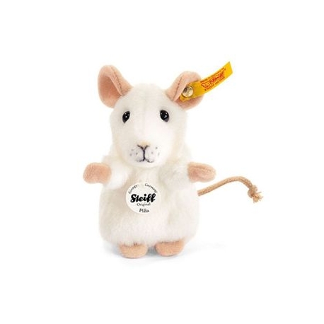 Steiff - Pilla Maus, weiß, 10 cm
