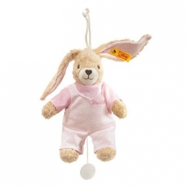 Steiff - Hoppel Hase Spieluhr, rosa, 20 cm