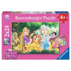 Ravensburger Puzzle - Beste Freunde der Prinzessinnen, 2 x 24 Teile