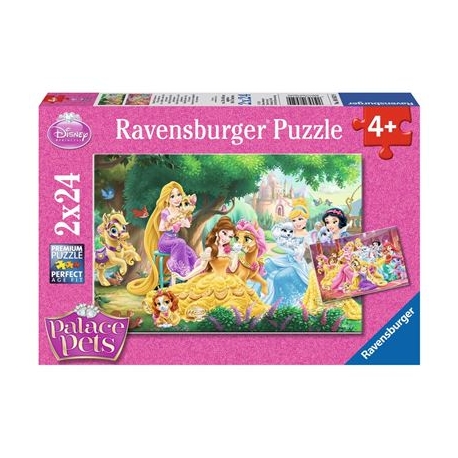 Ravensburger Puzzle - Beste Freunde der Prinzessinnen, 2 x 24 Teile