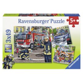 Ravensburger Puzzle - Helfer in der Not, 3 x 49 Teile