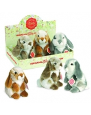 Teddy-Hermann - Hase hockend, 3-farbig sortiert, 19 cm