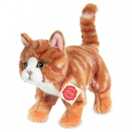 Teddy-Hermann - Katze stehend rot getigert 20 cm