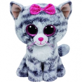 Ty Plüsch - Beanie Boos Glubschis - Kiki, Katze grau 15cm