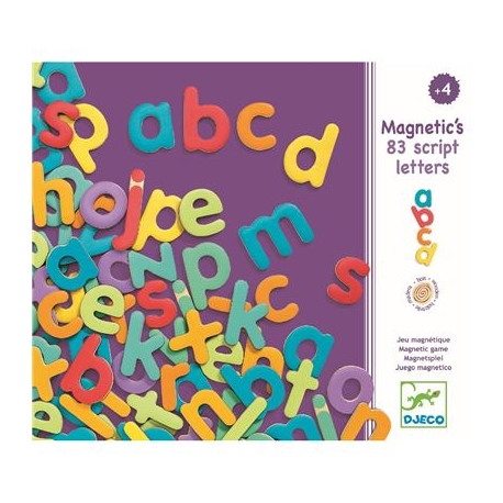 Djeco - Magnetspiel: 83 script letters