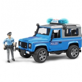 BRUDER - Land Rover Defender Station Wagon Polizeifzg.mit Polizist+Ausst.