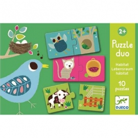 Djeco - Duo Puzzle: Habitat