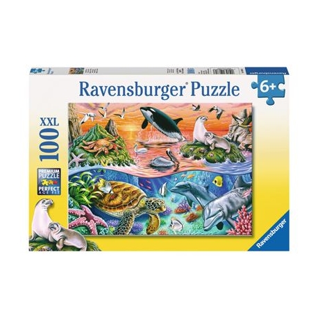 Ravensburger Puzzle - Bunter Ozean, 100 XXL-Teile