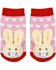 Die Spiegelburg - Rasselsöckchen Häschen BabyGlück, one size (2-12 Monate)