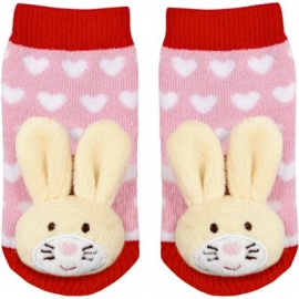 Die Spiegelburg - Rasselsöckchen Häschen BabyGlück, one size (2-12 Monate)