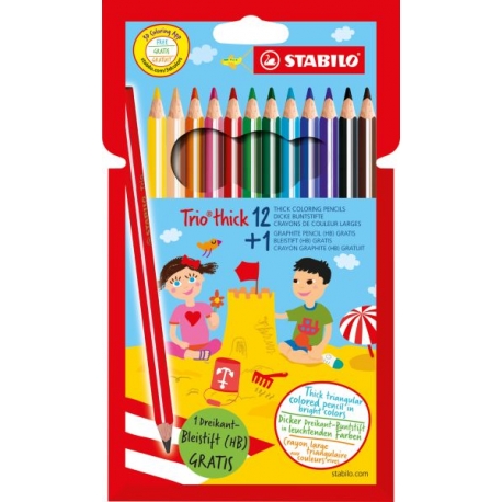 StabiloTrio Farbstifte dick 12