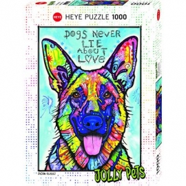 Heye - Standardpuzzle - Dogs Never Lie, 1000 Teile