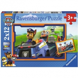 Ravensburger Puzzle - Paw Patrol - Paw Patrol im Einsatz, 2x12 Teile