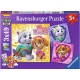 Ravensburger Puzzle - Paw Patrol - Bezaubernde Hundemädchen, 3x49 Teile