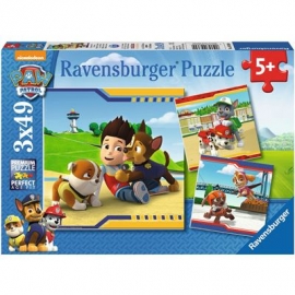 Ravensburger Puzzle - Helden mit Fell, 3x49 Teile