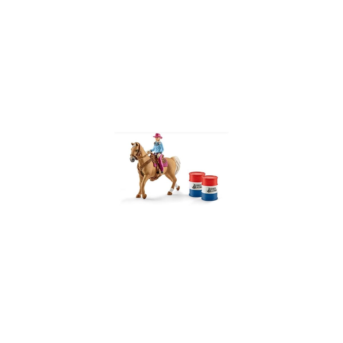Schleich Pferde Barrel racing mit Cowgirl 41417 