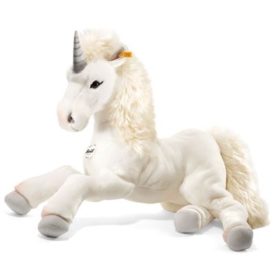 Steiff - Kuscheltiere - Fantasietiere - Starly Schlenker-Einhorn, weiß, 70cm