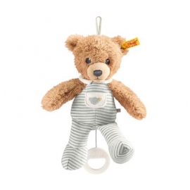 Steiff - Babywelt - Spielzeug - Spieluhren - Schlaf-gut-Bär Spieluhr, grau, 20cm