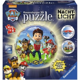 Ravensburger Puzzle - 3D Puzzles - Nachtlicht Paw Patrol, 72 Teile