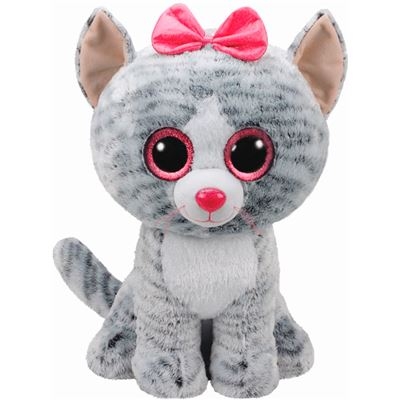 Ty Plüsch - Beanie Boos Glubschis XL - Kiki, Katze grau 42cm