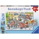 Ravensburger Puzzle - Helden im Einsatz, 2x24 Teile