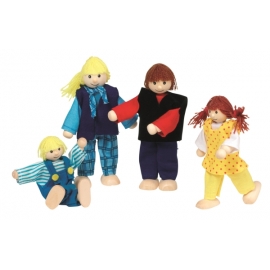 Biegepuppen junge Familie 4 Personen
