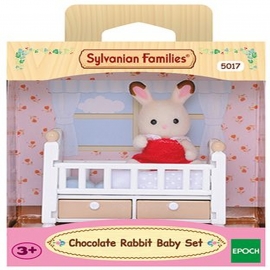 Sylvanian Families - Schokoladenhasen Baby mit Babybett