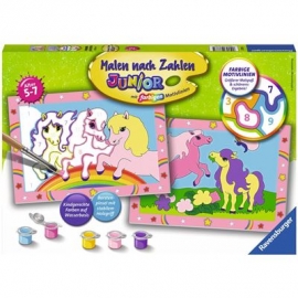 Ravensburger Spiel - Malen nach Zahlen Junior - Süße Ponys