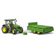 BRUDER - John Deere 5115M mit Bordwandanhänger