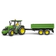 BRUDER - John Deere 5115M mit Bordwandanhänger