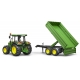 BRUDER - John Deere 5115M mit Bordwandanhänger