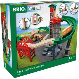 BRIO Bahn - Großes Lagerhaus-Set mit Aufzug