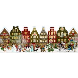 Nostalgisches Häuserleporello, Adventskalender