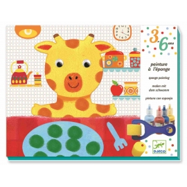 Djeco - 3-6 Design by - Sponge painting